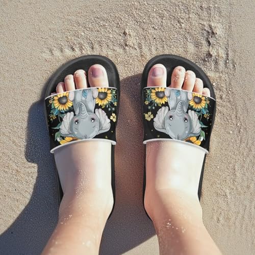 Girls Slide Sandals Non Slip Summer House Slippers Kids Open Toe Beach Slides Stylish Kids Shower Shoes3