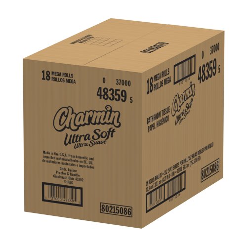 Image of Charmin Ultra Soft, Mega Rolls, 6 Count Packs (Pack of 3) 18 Total Rolls