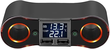 Trendyest Cargador de Coche, ZNB02 1 a 2 Kit de Adaptador de Divisor de Encendedor de Cigarrillo Cargador de Coche Dual USB Trendyest Cargador de Coche, ZNB02 1 a 2 Kit de Adaptador de Divisor de Encendedor de Cigarrillo Cargador de Coche Dual USB