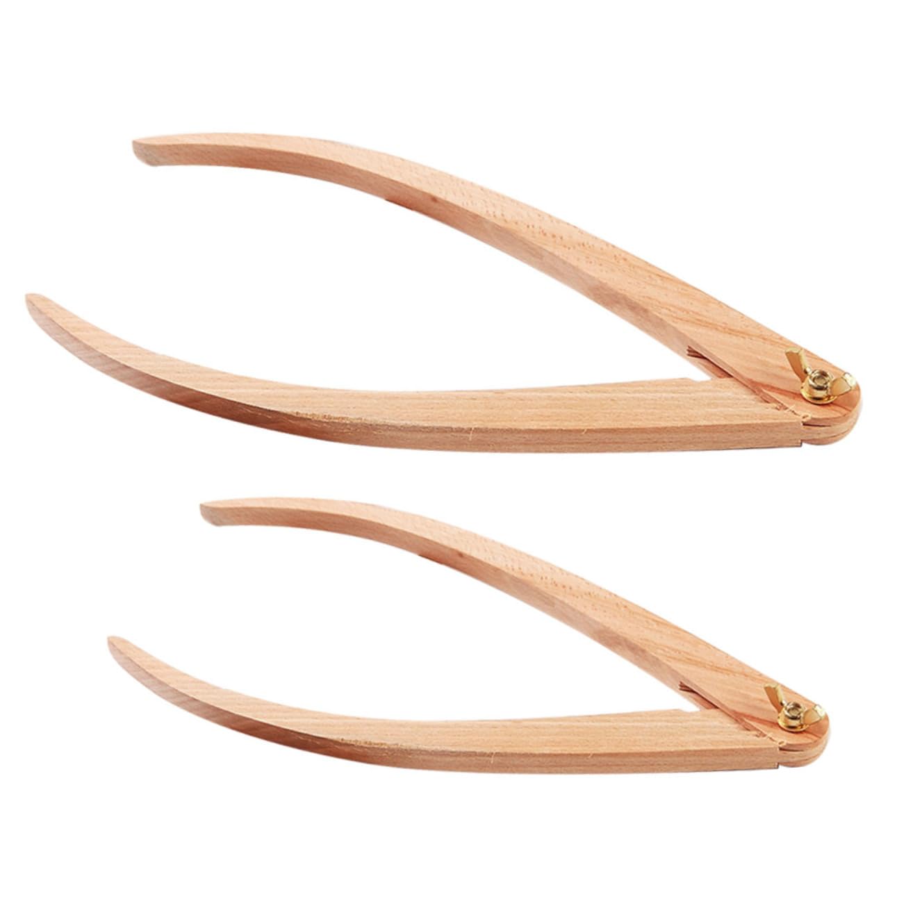 Gogogmee 2pcs Ceramic Ranging Calipers Clay Calipers Outside Caliper for Models Measurement Caliper External Calipers Spring Joint Caliper Pottery Calipers Outside Calipers Tool Beige Wood