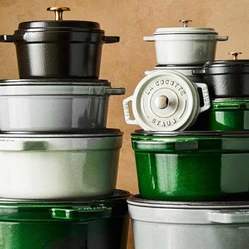 Image of Staub Cast Iron Cocotte Made in France, 4-qt, Basil
