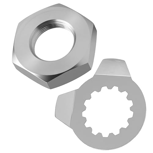 Miniatura 9 de Soporte de piñón delantero, tuerca de bloqueo y arandela de pernos compatible con Yamaha Raptor 660R YFM660R 2001 2002 2003 2004 2005 Reemplazo#