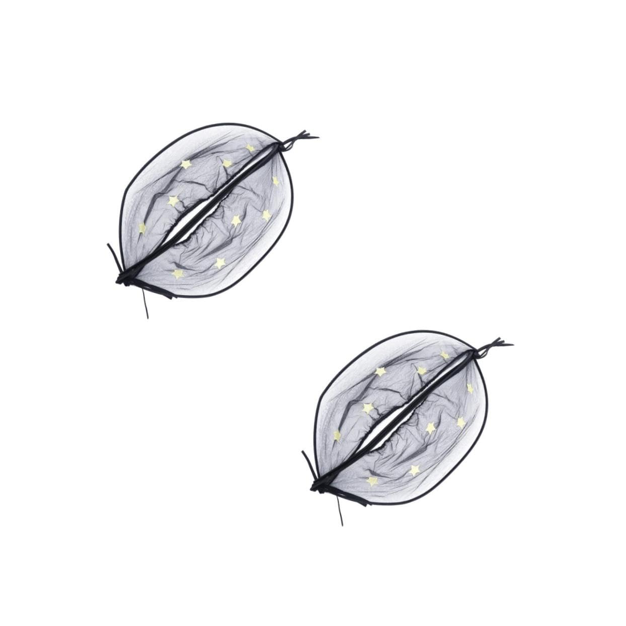Kisangel 2 Mosquiteras para Cochecito De Bebé Malla Universal De Poliéster Color Negro