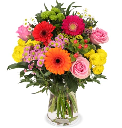 Blumenstrauß “Bunter Geburtstagsstrauß', 7-Tage-Frischegarantie, Qualität vom Floristen, Ideales Blumengeschenk, Schneller Blumenversand zum Geburtstag