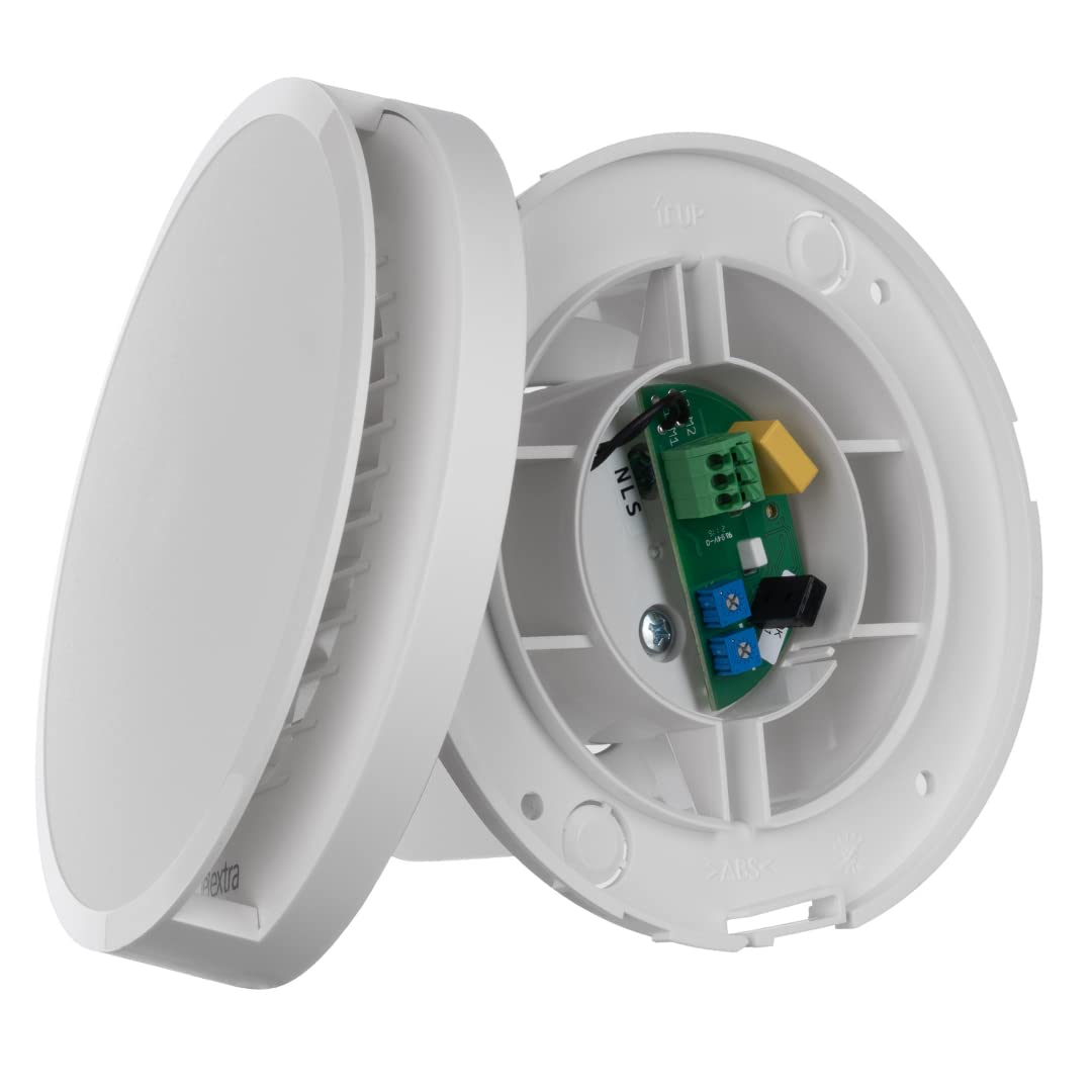EUROPLAST Ø 100mm Aspiratore Bagno con Timer e Sensore di Umidità - Ventola Aspirazione Bianca - Estrattore Aria - Ventilatore da Parete per Cucina, Garage, WC