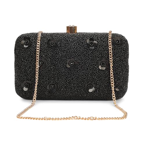 Image of LONGING TO BUY Hand Crafted Designer Box Clutch - Zari Embroidery For Women
