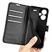 Kezaizhe Flip Case for Xiaomi Redmi Note 13 Pro+ Wallet PU Leather Magnetic Protective Cellphone Case for Redmi Note 13 Pro Plus 5G Folio Book Cover with Stand (Black)