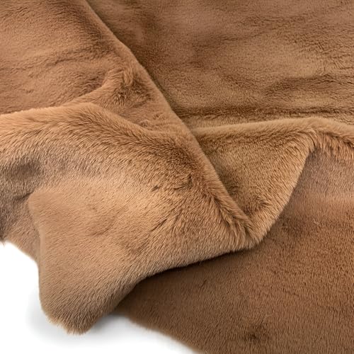 Image of Rabbit Fur Area Rug 6x8 Ft | Super Soft Plush Carpet with Anti-Slip Backing | Washable Luxury Rug for Bedroom, Living Room & Home Decor