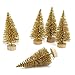 Produktbild YWCTing ILOVEDIY 5Stück Weihnachtsbaum Künstlich Klein Weihnachtsdeko(Gold, Höhe 6cm-5Stück)