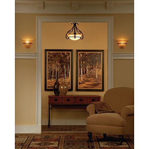 Progress Lighting P7181-77 Torino Wall Sconces, 9-1/2-Inch Width X 6-3/4-Inch Height, Forged Bronze #TOP1