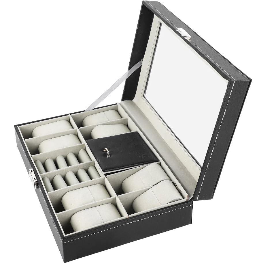 Furret Watch Roll, 3 Grids Cylinder Watch Roll Holder Wristwatch Display Case Jewelry Gift Storage Box (B0BZQ46JQT) Amazon Price History, Amazon Price Tracker