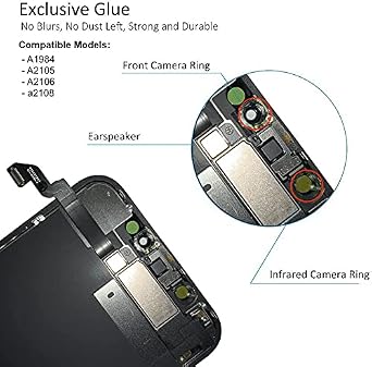 Full Screen Replacement LCD 3D Touch Assembly with Pre-Installed Ear Speaker Proximity Sensor and Shield Plate with Frame Adhesive and Repair Tools for iPhone XR 6.1 inch