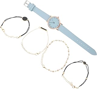 1 Conjunto De Relógio Pulseira Combinação Lounge Set Pulseiras Femininas Ternos Femininos Relógio E Pulseira Conjunto Meninas Relógio De Presente Quartzo Relógio De Pulso Pulseira