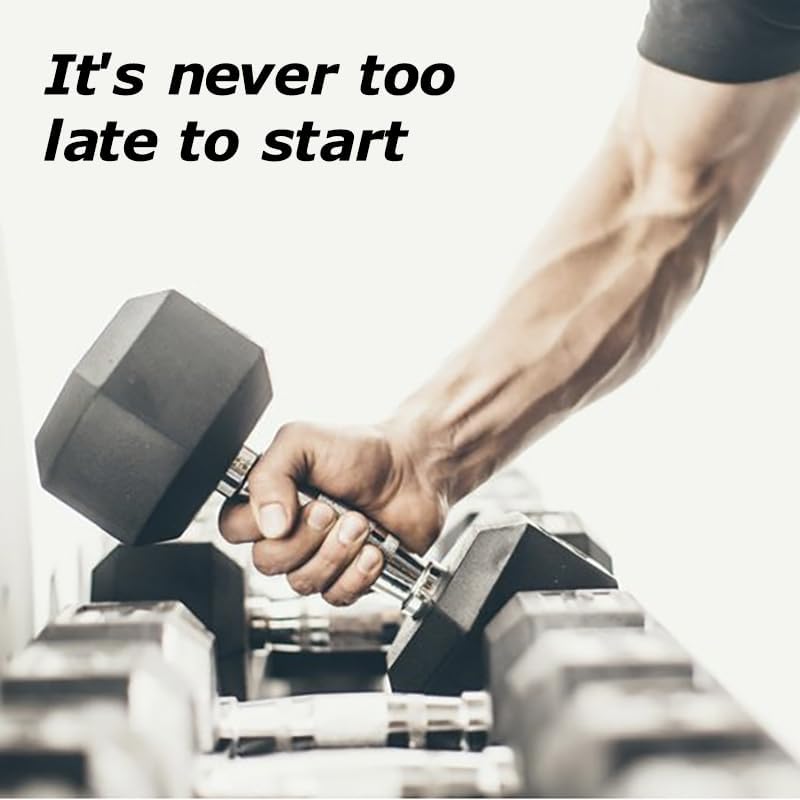 Miniatura 3 de Mancuerna hexagonal con revestimiento de goma para entrenamiento de fuerza, peso de mano para entrenamiento y ejercicio