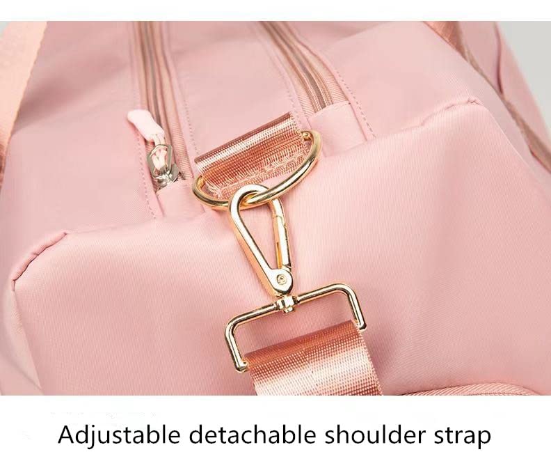 Men and Women's Travel Bag With Shoe Compartment Sports Tote Gym Bag Weekender Overnight Shoulder Bag3