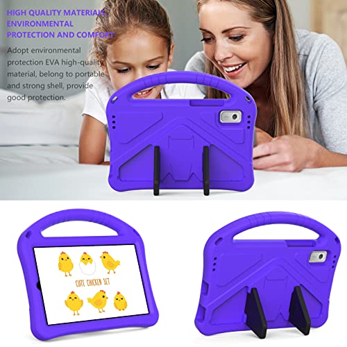 Coque Lenovo Tab M9 antichoc légère EVA avec support tablette Nook 9 pouces 2024 violet - 6