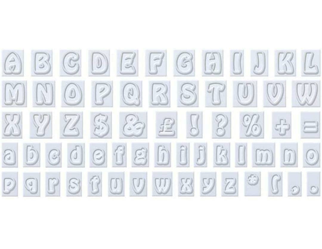 Homebakers Mart 64 pcs DIY Anthony Mould Upper&Lower Case Alphabet Letters Cookie Cutter Plastic Fondant Cutter Baking Mold Cake Decorating Tool-image-22