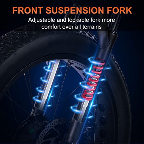 Addmotor Electric Bikes For Adults, 75Mi Long Range Mountain Ebike, 26"X4" Fat Tire Ebike, M-560 P7 Electric Bicycles With 750W 20Ah Removable Samsung Cells Battery, 23Mph, Shimano 7-Speed(Gray) #TOP7