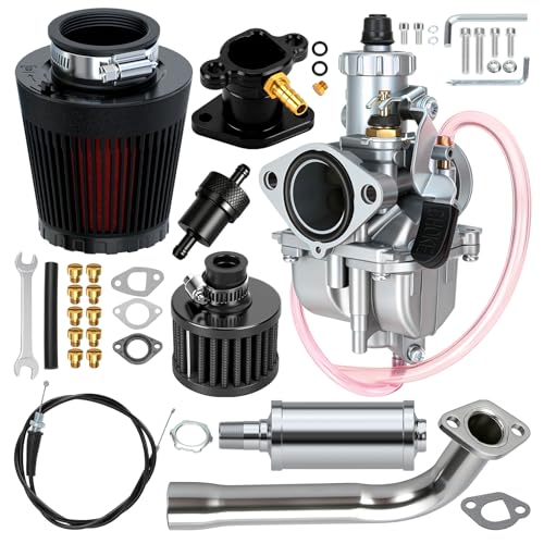 RZEOZU Predator 212 Stage 2 Kit with VM22 Carburetor Replacement for Predator 224cc 196cc Engine Coleman CT200U CT200U-EX BT200X Axis M200 Baja MB200 KT196 Mini Bike Go Kart Performance Parts