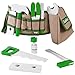 Handy Dandy Tool Belt | 16 pc Set of Kids Wooden Tools | Includes Hammer, Wrench, Pliers, Saw, Screwdriver, Ruler, Pencil, 2 Bolts, 4 Nuts and 2 Building Pieces | Children's Pretend Play Repairman Toy