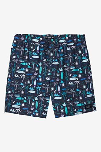 O'NEILL Men's 17 Inch Tropical Volley Boardshorts - Elastic Waist and Fixed Waist Quick Dry Swim Trunks for Men with Pockets3