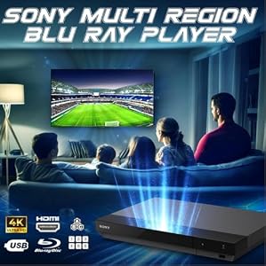 Region Free 4k UHD Blu-ray Player Compatible with Sony UBP-X700U | Multi-Region Code Free | UHD 4K Playback, Blu-ray Zone A, B, C Plus DVD Region 0-8 | 3D, 4K| Dynastar 6FT HDMI — photo 4 of 4