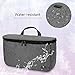 Teamoy Travel Storage Bag Compatible with Dyson Airwrap Styler, Portable Travel Organizer for Airwrap Styler and Attachments, Gray