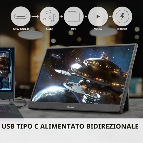 VX1654 Monitor portatile da gioco IPS da 16 pollici 1080p con 144 Hz - Monitor - Immagine 3