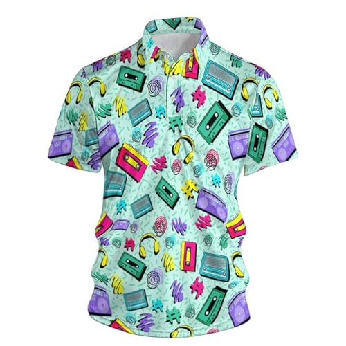 Polo hommes été en tissu léger chemise décontractée col v pour le travail