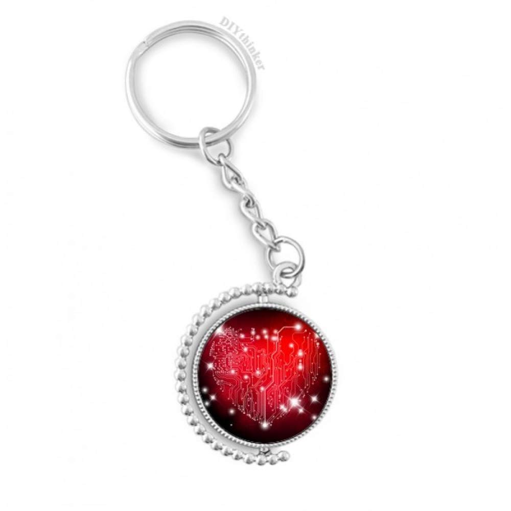 Llavero giratorio de corazón para colgar en mochilas de viaje Pilgrim 4