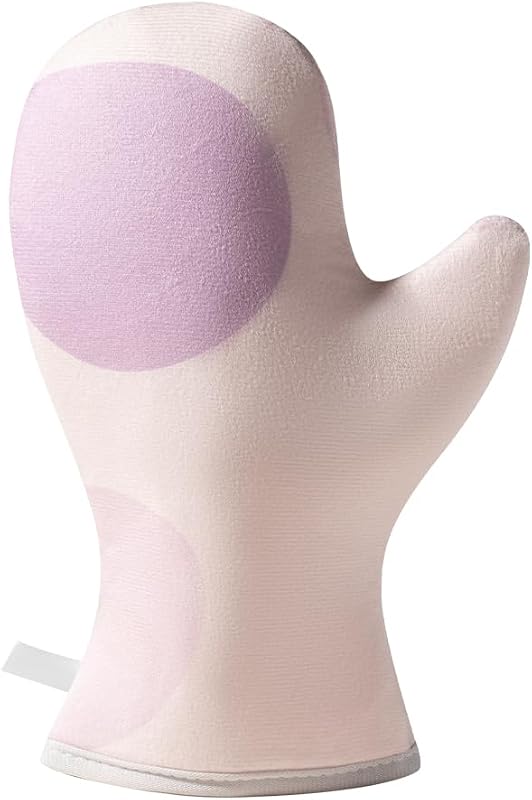 Luva aplicadora reutilizável para autobronzeador Cryslora rosa