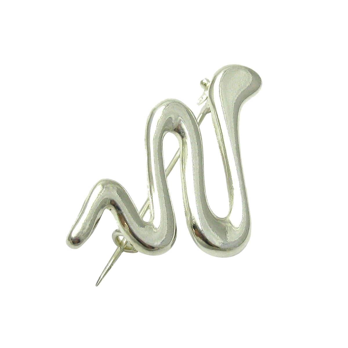 Sterling Silber Brosche Schlange massiv 925 Empress