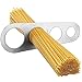 VonShef Pasta Maker, 3 in 1 Pasta Machine Stainless Steel, Pasta Roller with 3 Cut Press Blade Settings, Table Top Clamp and Pasta Measuring Tool for Homemade Spaghetti, Fettuccini
