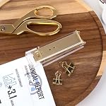 Swingline Compact Clear Acrylic Gold Stapler, 20 Sheet Capacity, Half Strip, Transparent Desk Stapler (S700000A)