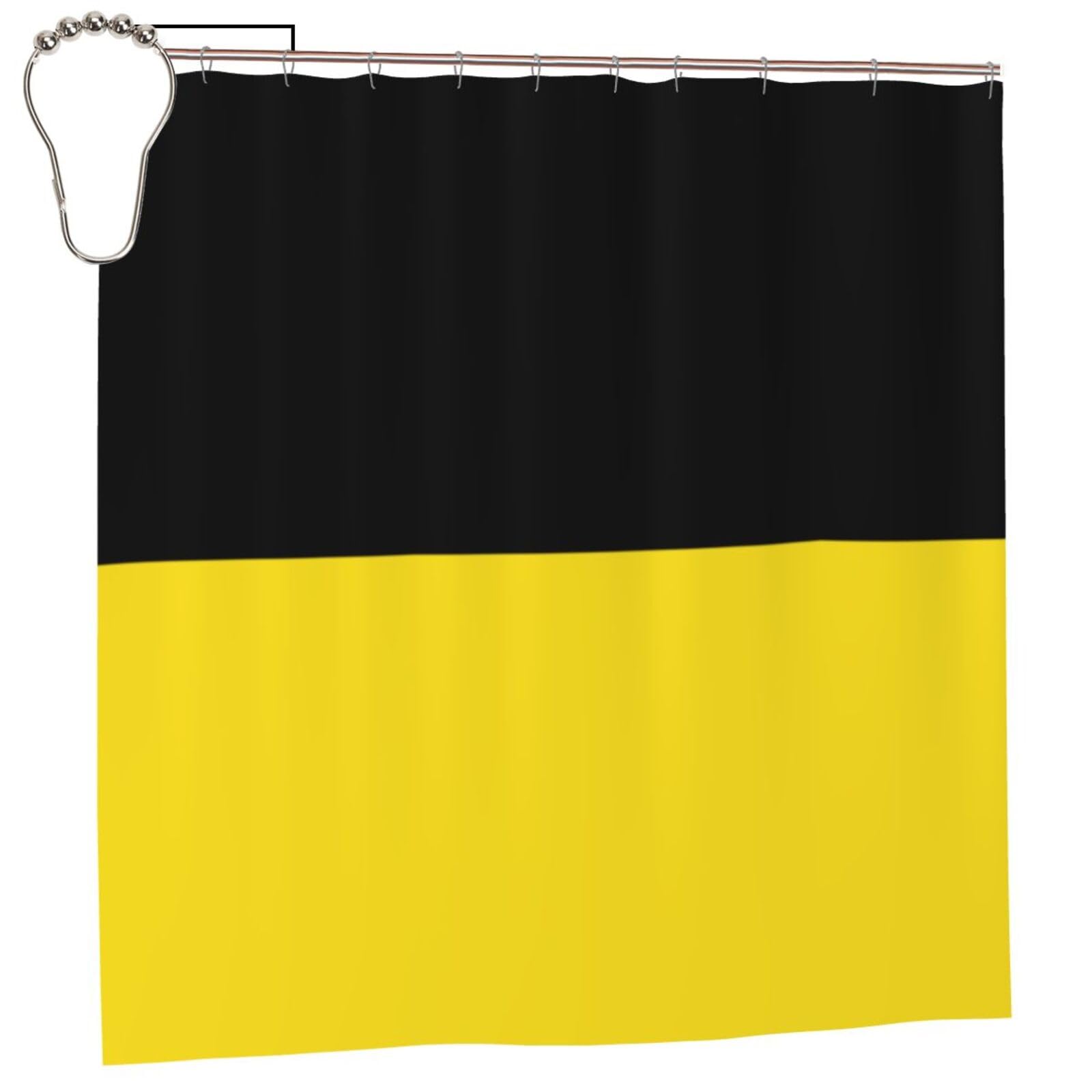 Klgrtjhk Iron Flag Of Baden-Württemberg Shower Curtain 72X72in Bathroom Curtain﻿