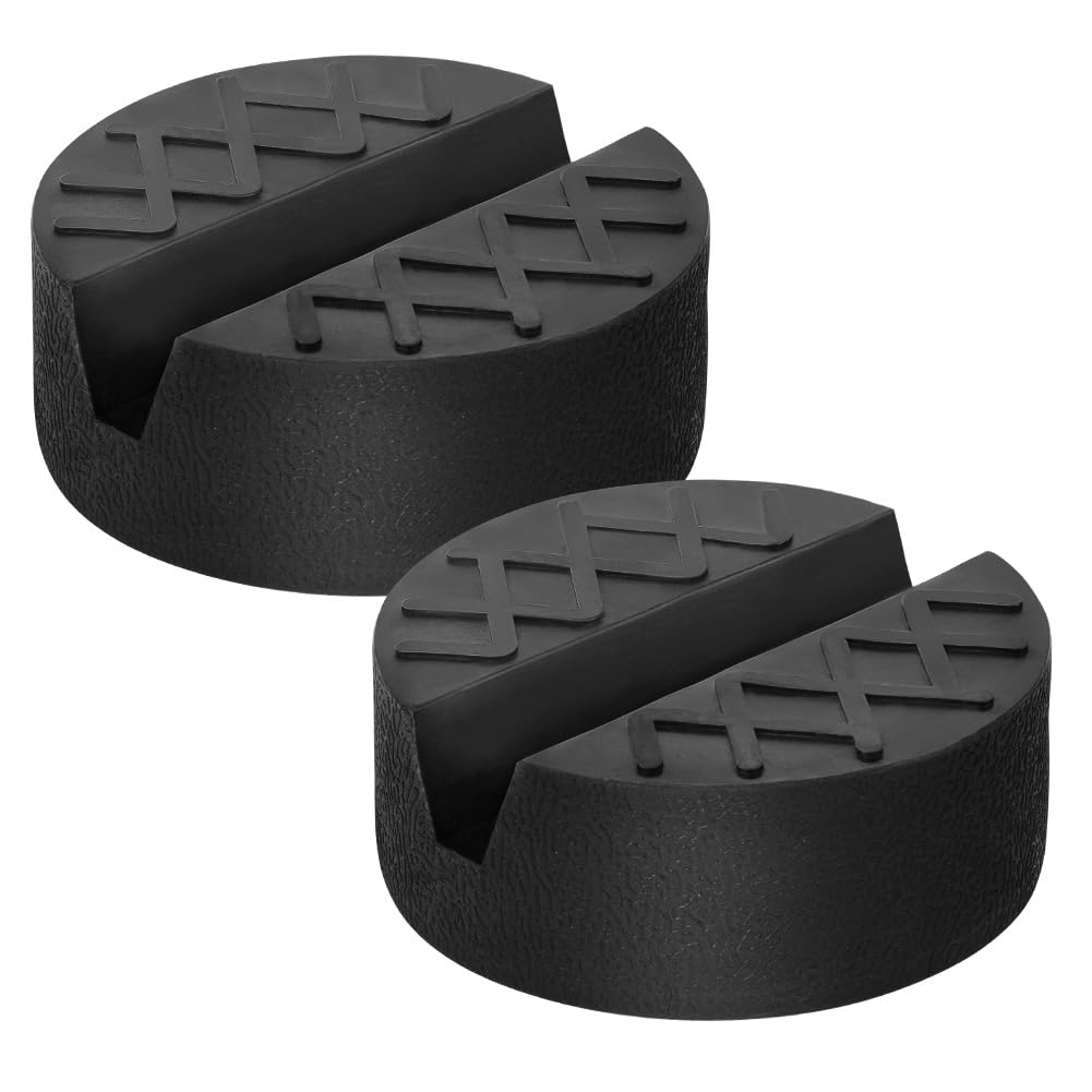 2 Pezzi Tampone in Gomma per Cric, Supporto Universale per Auto Fino a 3 Tonnellate