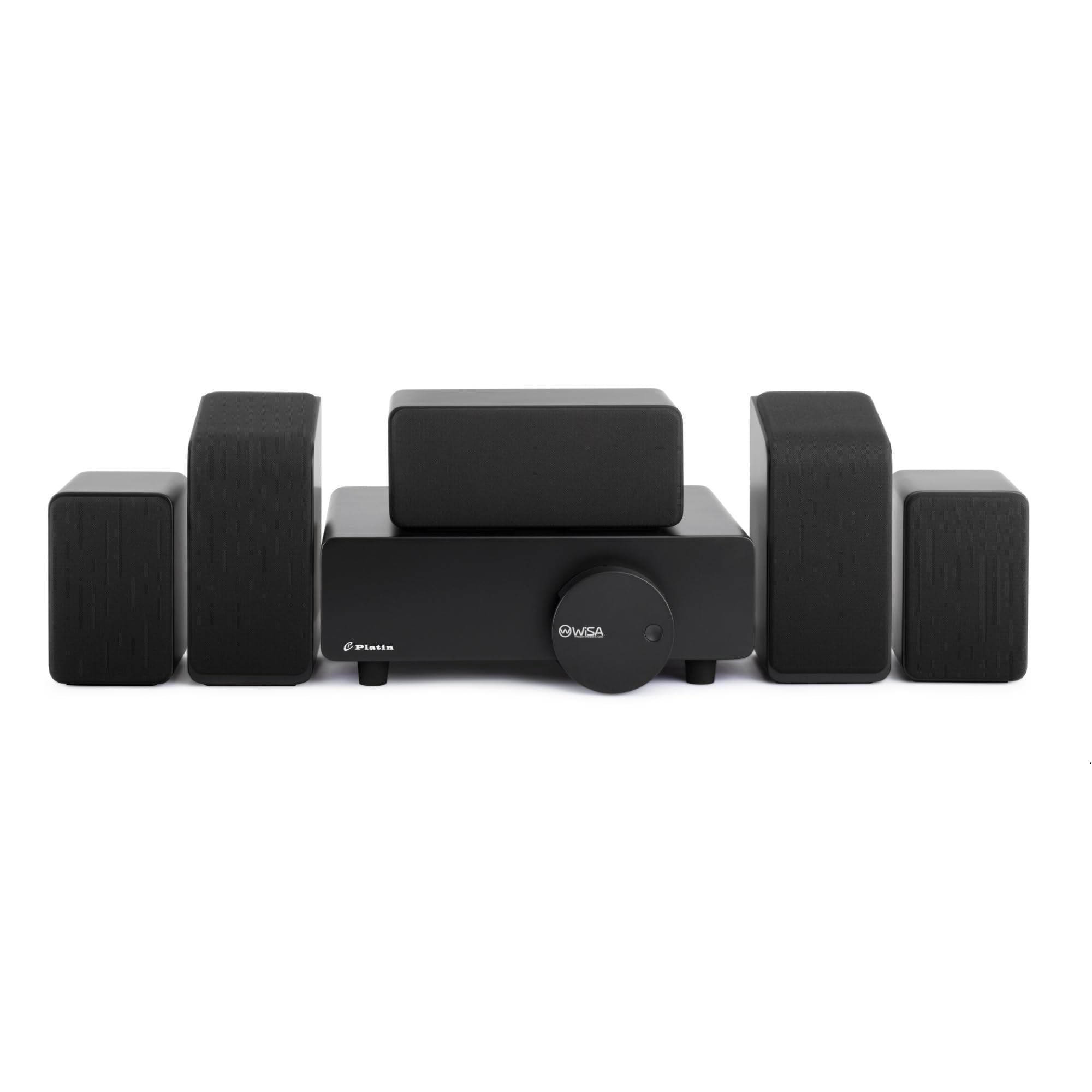 Sistema audio surround wireless 5.1 [marca] – Altoparlante home theater Dolby Atmos con Up-Firing & THX, WISA Low Latency, sistema audio TV per TV, giochi e musica (nero)