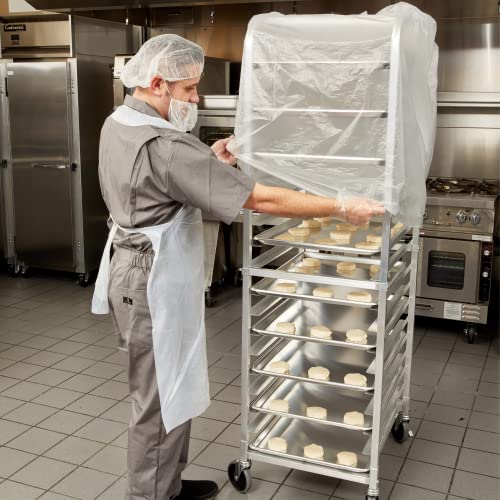 Image of FSE Disposable Commercial Grade Sheet Pan /Bun Pan Rack Covers, 20.25 inch W x 26 inch D x 69 inch H, Clear, 50 Count