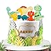 6 piezas de figuras de azúcar decoración de pastel de dinosaurio decoración pastel cumpleaños de niño, adorno de pastel dino cupcake palillo de dientes para pasteles niños bebés decoración de fiesta