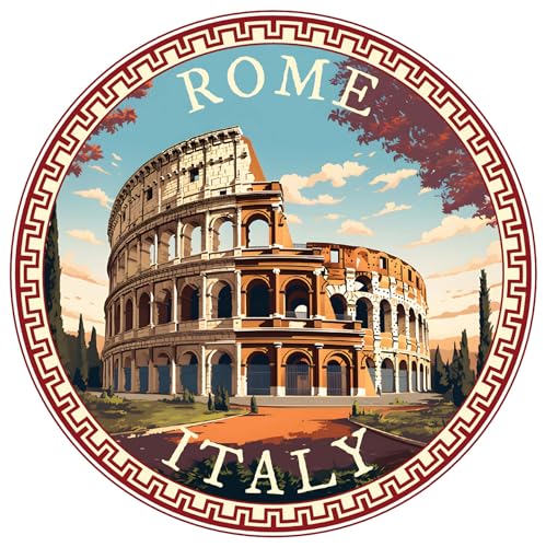 Imán decorativo souvenir diseño Roma Italia 2 pulg miniatura 1