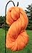 Clementine Orange Merino Wool Top Roving Fiber Spinning, Felting Crafts USA (1lb)