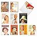 10 Retro Toasts Funny Happy Birthday Cards with Envelopes (4 x 5.12 Inch) - Vintage Assortment of Boxed Bday Note Cards for Dad, Mom, Friend - Beer, Wine, Liquor Humor Greetings M6619BDG