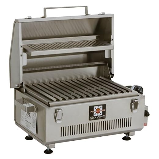 Solaire SOL-IR17BWR Anywhere Portable Infrared Warming Rack Gas Grill, Stainless Steel