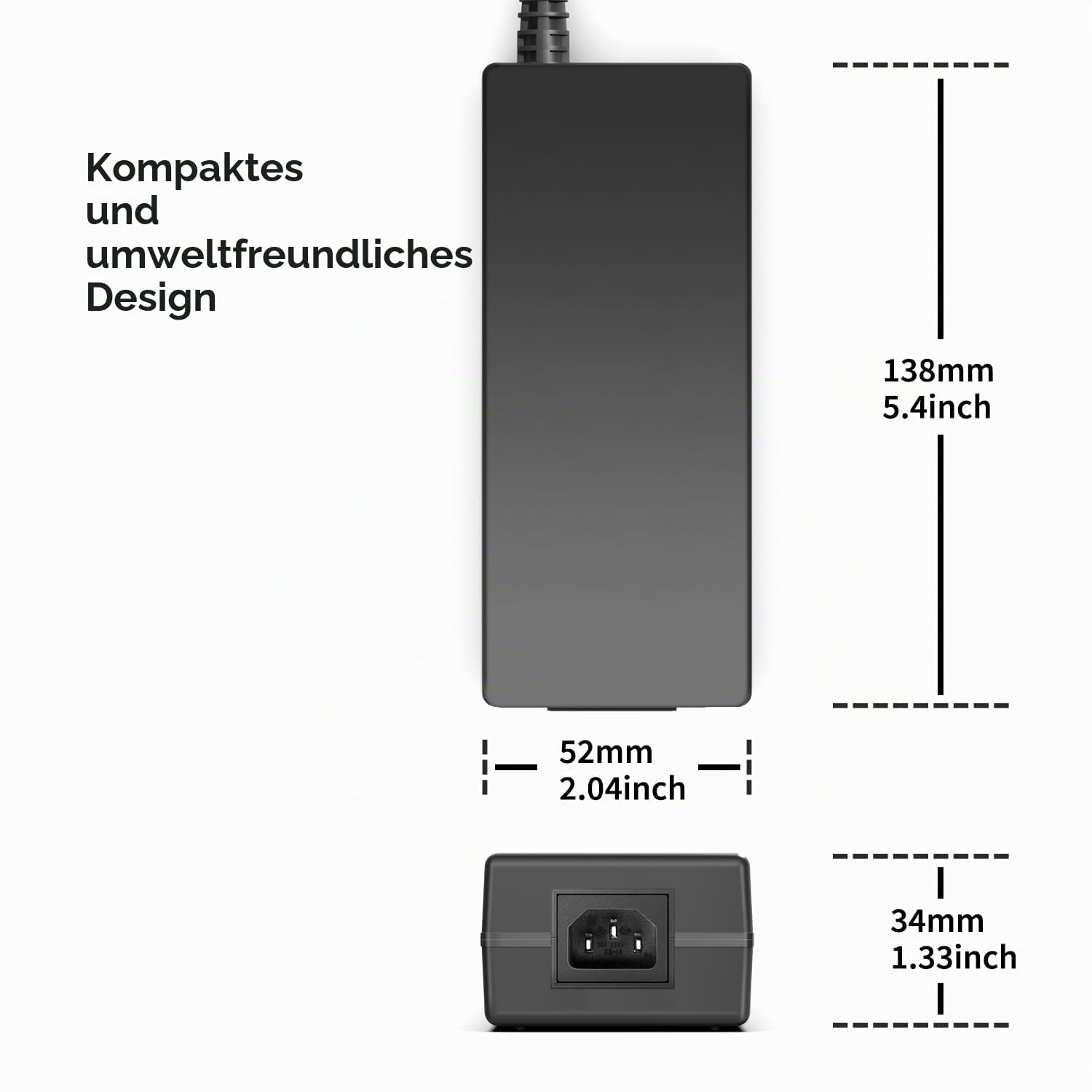 KFD Netzteil 13,8V Power Supply Ladegerät für Dewalt N557515 Akku-Kompakt-Kompressor DCC018N DCC018N-XJ N557514 DCC020IB Zubehör 20V Inflator Cordless Tire Inflator Air Compressor Netzadapter Charger