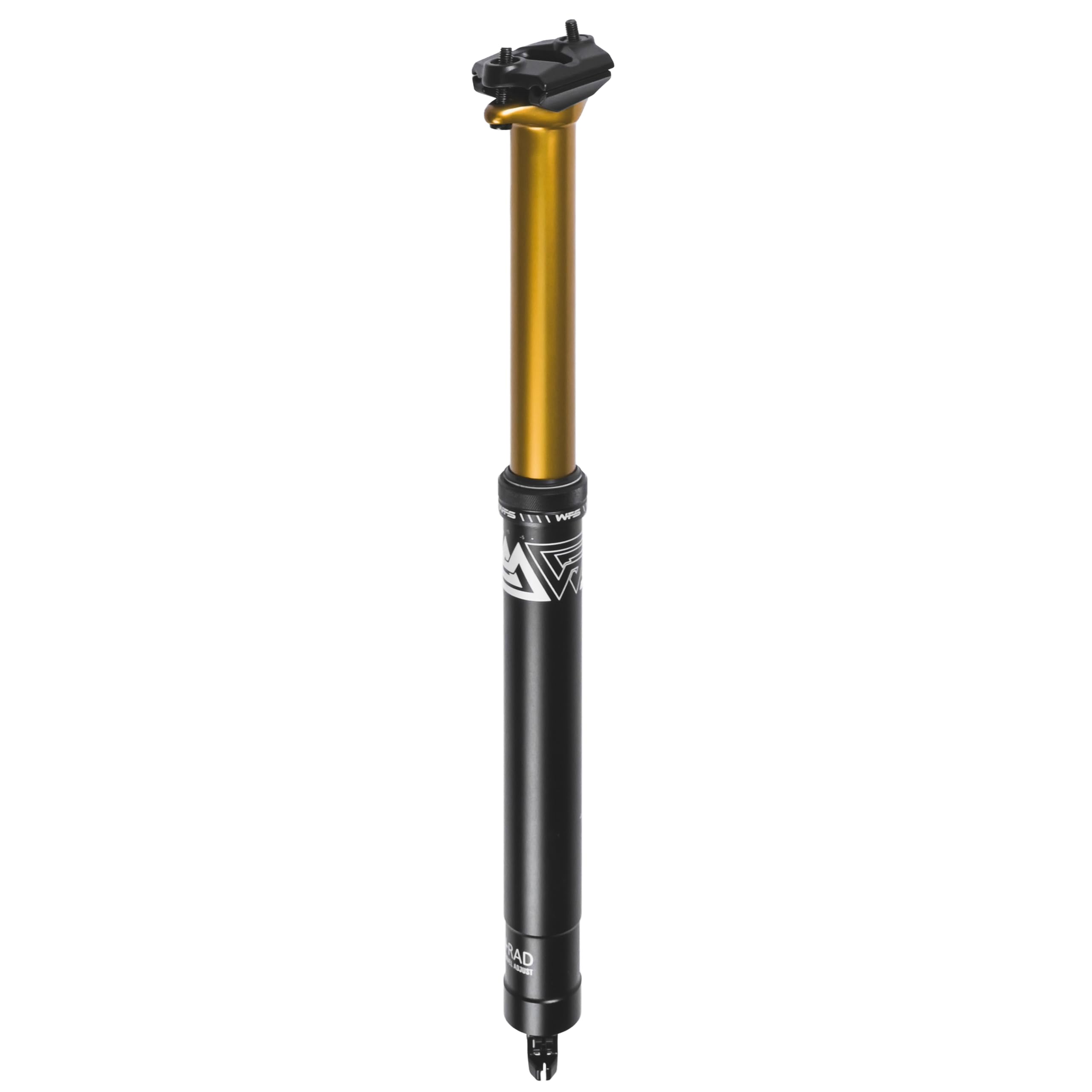 WFS Orvane Adjustable Air Cartridge Internal Routing 31.6mm x 387mm Dropper Post, Aluminum Alloy Seatpost for Mountain Bike, Road Bikes, MTB, Gold โ image 1