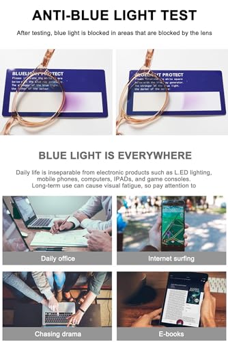 Image of Round Reading Glasses Ladies Blue Light Blocking Spring Hinges Fashion Oval Readers Womens Lightweight Computer Eyeglasses Eyewear