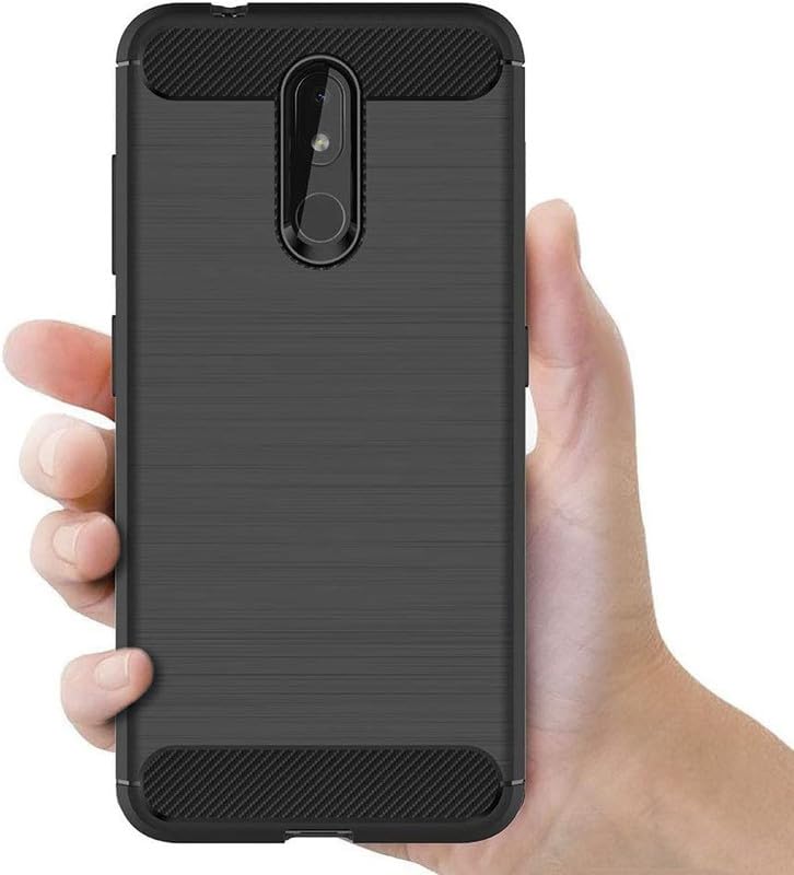 Image of Hybrid Carbon Fiber Back Case for Nokia 3.2 (Black)