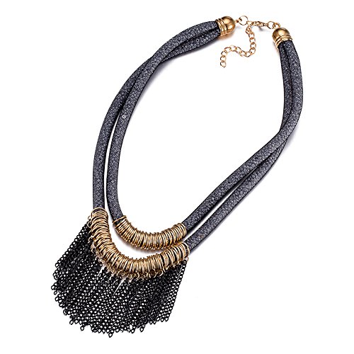 Preisvergleich Produktbild Good dress Geometrische Kristall / Glas Stein Weiblichen Kupfer Kabel Kette Anhänger Halskette Übertriebene Schmuck Stilvolle Zirkon Glas Kristall Halskette, Roségold