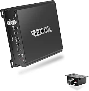 RECOIL DI650.2 Full-Range Class-D 2-Channel Car Audio Amplifier 1400 Watts, 2-4 Ohm Stable, Mosfet Power Supply, Bridgeable