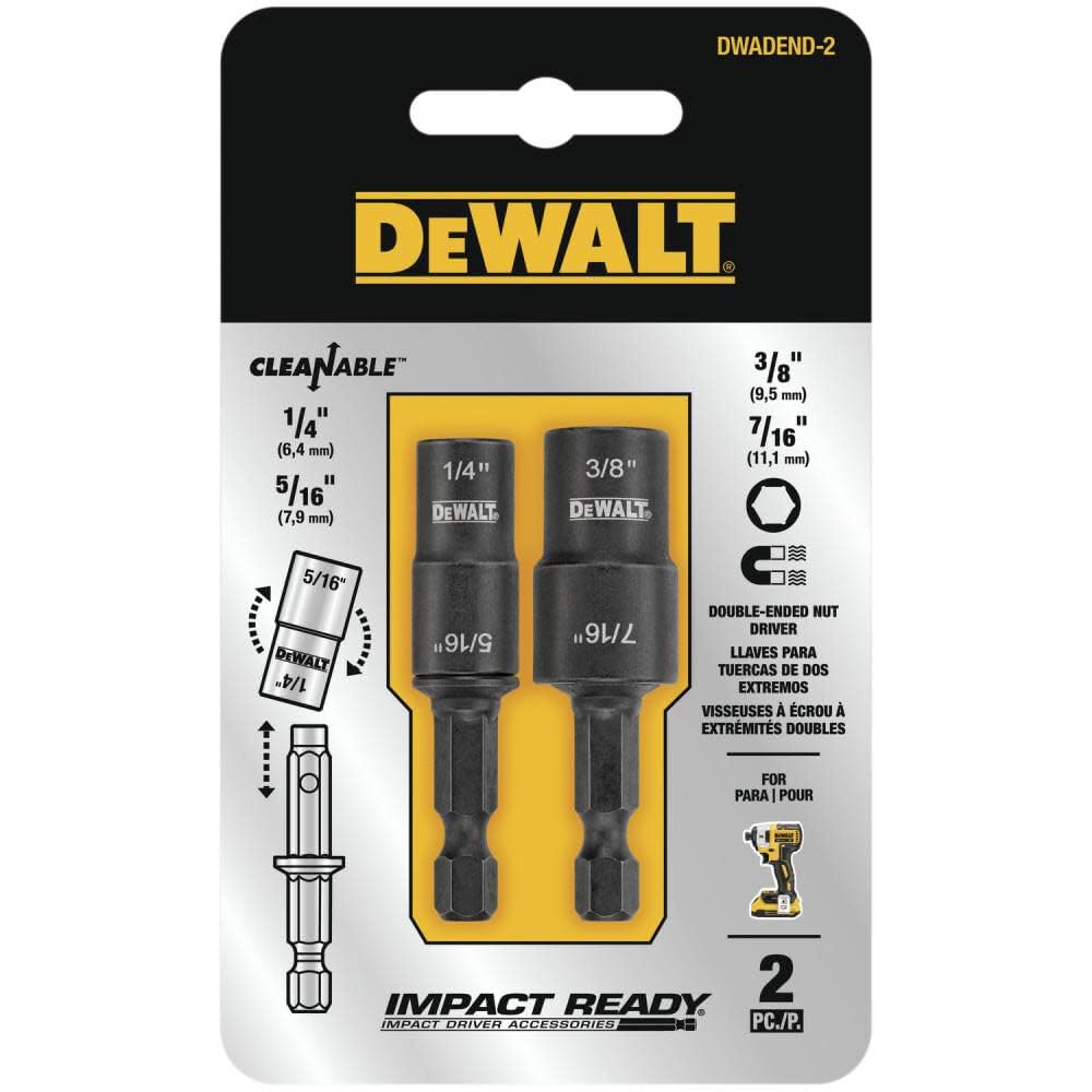 DEWALT 2 PC Revers NUT DRIVER SET